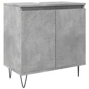 Vidaxl Kopalniška omarica betonsko siva 58x33x60 cm inženirski les