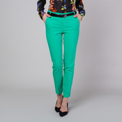 Ženske formalne hlače v zeleni barvi 13691