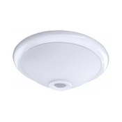 Stropna svetilka MANA z zaznavalom gibanja, 2xE27/40W/230V, O 30 cm, bela