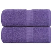 Vidaxl Brisače za umivanje FROGN 2 kosa vijolične 30x30 cm 360 g/m2