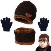 Djecji zimski set - Tamno smeda KP21509