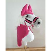 BB Komplet Hobby Horse A3: flis preproga + glušniki - temno roza