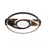 Brilagi - prigušiva LED plafonska lampa TWIRL LED/38W/230V crna + daljinski upravljac