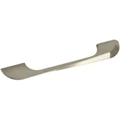 Pohištveni ročaj Brome, razmik lukenj 160 mm, Š 202 mm, cink.l., videz inoxa