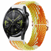 BStrap Elastic Nylon pašček za Huawei Watch GT3 46mm, fragrant orange