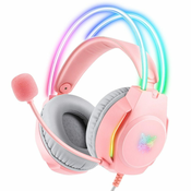 * Gaming slušalice X26 ružičaste