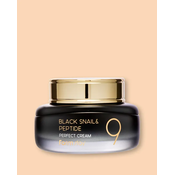 Farmstay Krema protiv starenja s crnim pužem i peptidima za lice Black Sail & Peptide 9 Perfect Cream - 55 ml