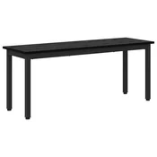 Vidaxl klop Črna Orehovina 110 x 35 x 45 cm Konstruiran les