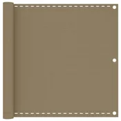 Vidaxl Balkonsko platno taupe 90x600 cm HDPE