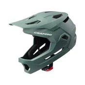 CRATONI otroška kolesarska čelada MadCat, 49-56 cm, zelena