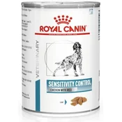 Royal Canin Veterinary Mokra pasja hrana SENSITIVITY CONTROL - piščanec z rižem Mousse - 410 g