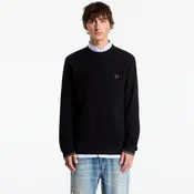Pulover FRED PERRY Waffle Stitch Jumper Black M