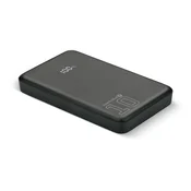 Baterija EAV Powerbank 10000mAh, 1x USB, 2x USB-C, 20W, QC4+, LCD, črna