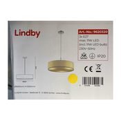 Lindby - Lestenec na vrvici SEBATIN 3xE27/11W/230V