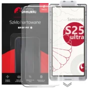 Novo kaljeno steklo Screen Samurai za Samsung Galaxy S25 Ultra z okvirjem Easy Fit | 2-paket
