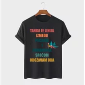 MAFIMI Majica Tanka je linija izmedu Pecanja i Odmaranja, Crna