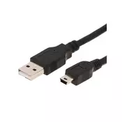 Kabl 2.0 USB A - USB Mini-B M/M 1.8m crni
