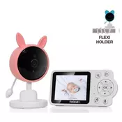 Evolveo Baby Monitor N3 video otroški monitor, roza