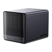 Minis Forum NAS N5 AI Mini PC – AMD Ryzen 7 255, 16GB DDR5 RAM, 128GB OS SSD, 5-Bay Utori za Diskove