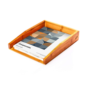 Blumfeldt Ladica za dokumente, ladica za odlaganje, jednostavnog dizajna, dimenzije: 25,3 × 5,8 × 33 cm, bambus