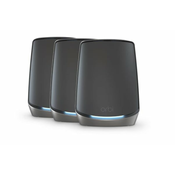 NETGEAR Orbi 860 AX6000 WiFi System black edition Tri-band (2.4 GHz/5 GHz/5 GHz) Wi-Fi 6 (802.11ax) 4 Internal