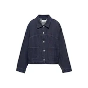 Pull&Bear Prehodna jakna temno modra