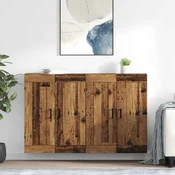 Kabinetski zidni Zidne 2 pcs Staro drvo 69,5 x 34 x 90 cm