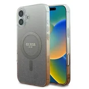 slomart Etui Guess IML Glitter Gradient MagSafe za iPhone 16 - rjavo