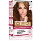 Barva za lase Loreal Excellence Creme - 4.54 mahagoni-bakreno rjava 192 ml