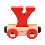 Bigjigs Rail Drveni vagon vlaka - slovo Y