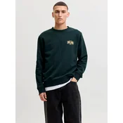 JACK & JONES Majica JJAERO siva / jelka / črna / bela