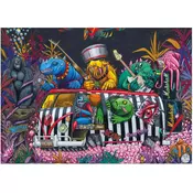 Dino Puzzle Pošasti na potovanju 1000 kosov
