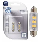 M-Tech LED ŽARNICA C5W 41mm 6xSMD2835 BELA OSRAM LED