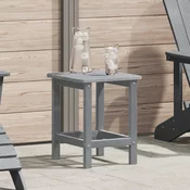 vidaXL Adirondack stranska miza Svetlo siva 38x38x45 cm HDPE