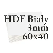 ONLY HDF plošča bela 3 mm 60x40 cm 10 kosov