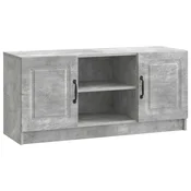 Vidaxl TV omarica Betonsko siva 102 x 34,5 x 47 cm Inženirski les
