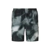 NIKE Športne hlače Miler svetlo siva/temno siva/črna