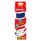 Postairón, trokutasti, KORES Twin Jumbo, crveno-plavi 94851