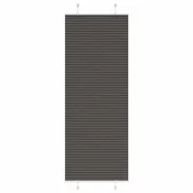 Plisirana zavjesa Crna 75x200 cm Širina tkanine 74,4 cm Poliester
