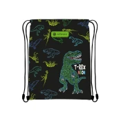 Astrabag Torba za patike za decake T-Rex Neon, 40 x 33 cm, Crno-zelena
