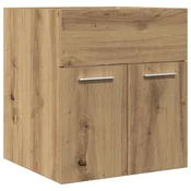 Vidaxl Omarica za umivalnik artisan hrast 41x38,5x46 cm inž. les