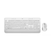 Logitech Signature MK650 Combo For Business tipkovnica Miška vključena Pisarna Bluetooth AZERTY Francoščina Bela