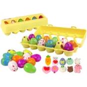 slomart LEAN TOYS Set velikonočnih jajčk Squishy (12 kosov)
