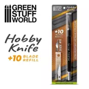 Black Hobby Knife with spare blades