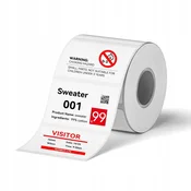 shumee NIIMBOT Nalepke 50x30mm 230 kosov BEL TISK 2 BARVI za B21Pro