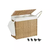 Songmics Košara za perilo 70x36x66 cm naravna