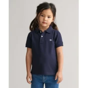 Gant unisex za otroke. 802546 Shield Otroška polo majica s pikčastim vzorcem v mornariški barvi (3/4anos= 98/104cm), Prilo