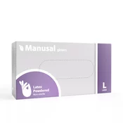 Manusal rukavice latex s puderom L-pharmacy