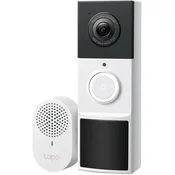 TPLINK Tapo TP-Link D210 - Pametna baterijska video domofon kamera, 2K 3MP, barvna nočna vizija