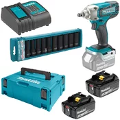 Set udarni vijačnik DTW190 + 2 bateriji + polnilec + kovček + nastavki | MAKITA - Makita - 18V